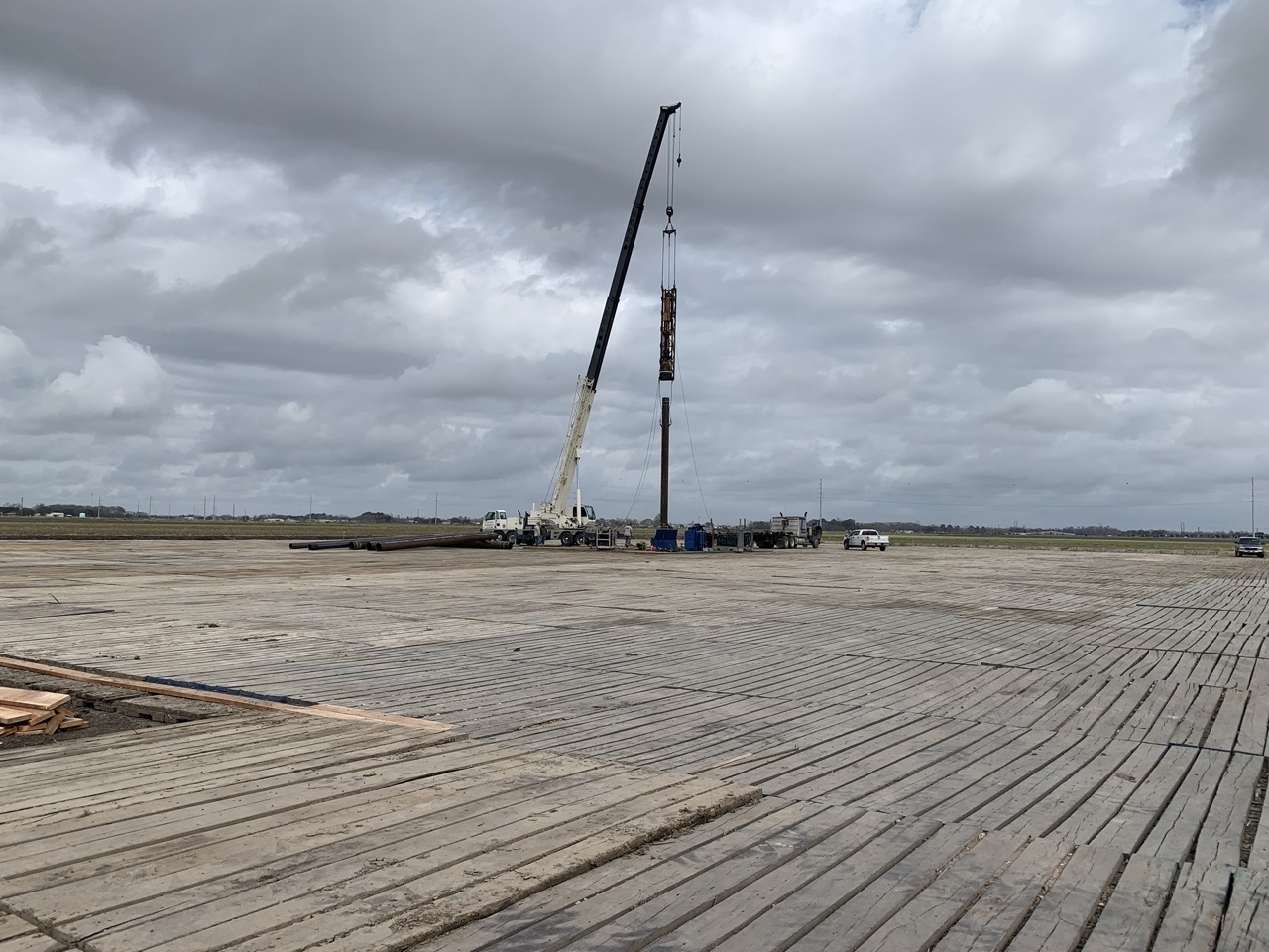 Driving Pilings Large